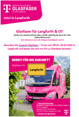 Besuchen Sie den Glasfaser-Truck